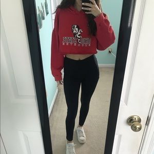 ohio state cropped sweatshirt